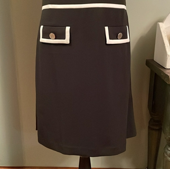 Nwt KARL LAGERFELD PARIS contrast dress - Picture 12 of 14